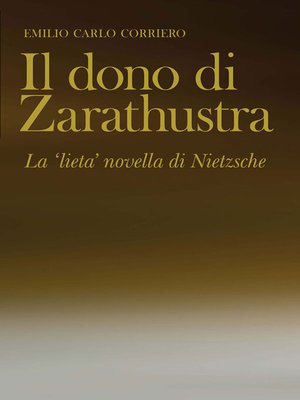 cover image of Il dono di Zarathustra